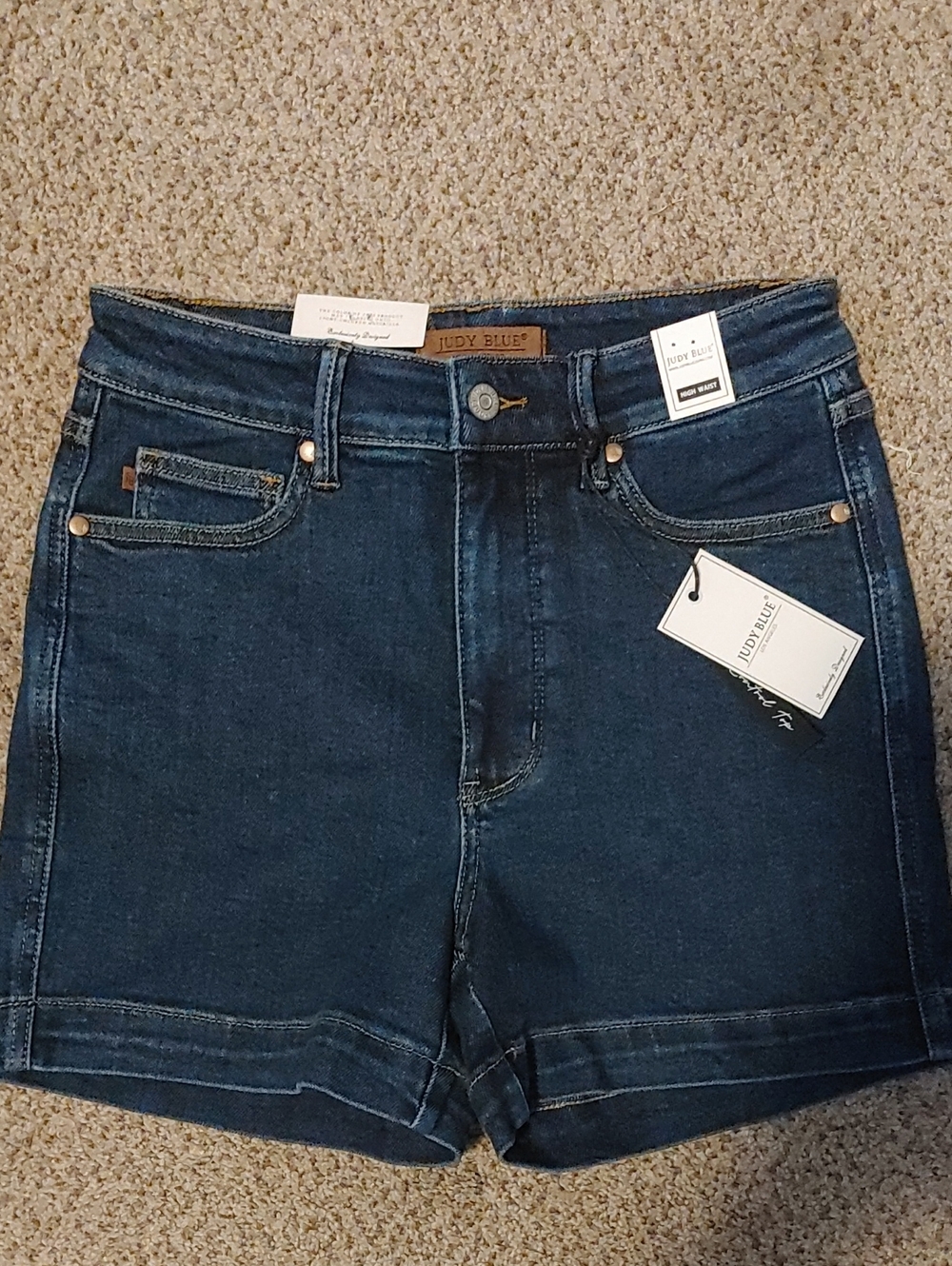 Judy Blue Dark Indigo High-Rise Denim Shorts